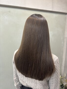 ファビ 渋谷(Fab) くびれヘア/暗めカラー/アプリコットオレンジ/縮毛矯正