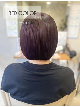 ティーズピーク(ty s peak) 【cut +color】 minibob × redcolor