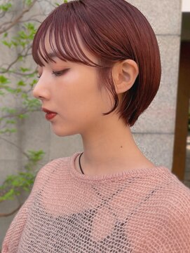 サロウィン 熊本上通り店(SALOWIN) 熊本　ショートボブ　お呼ばれアレンジ　ピンク　Arisa.