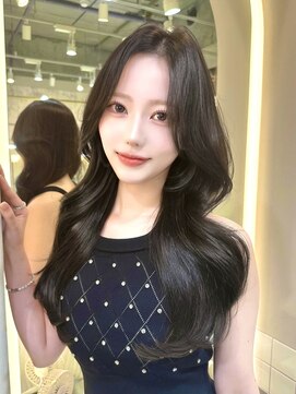 シーシンジュク 新宿南口(Sea shinjuku) オリーブグレー×小顔[ココアベージュ/黒髪/くらげヘアー]