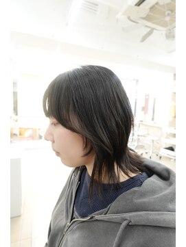 ディジョン 自由ヶ丘(Dijon) 韓国顔まわりレイヤーカットグレージュオリーブベージュブラウン