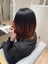 タミー 武蔵小杉(TAMMY)&nbsp;デザインカラー/グラデーションからー/オレンジ/ボブ