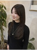 ワンホンレイヤー×スモーキーカラー/ダークブラウン