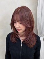 キイ 勝どき(K.e.y) ピンクベージュ×ミディアムレイヤー