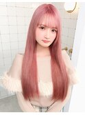 ピンク/ペールピンク/ピンクベージュ/ピンクカラー/髪質改善