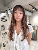 パーク(PAAQ)&nbsp;ダブルカラー＆ブリーチ/レイヤーカット/ミックスカラー/三毛猫