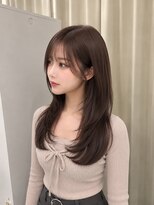 ハピネス 王寺店(Happiness)&nbsp;韓国ヘア/レイヤーカット/髪質改善/顔周りカット/ベージュ