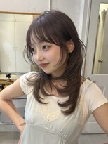 アンカーバイナチュラル(anchor by natural)&nbsp;韓国風/レイヤー/前髪カット/オリーブ/透明感/ハッシュカット