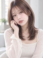 ヘアメイク ミチ 富田店(HAIRMAKE MICHI)&nbsp;【MICHI 富田店 芦田結加】セミロング レイヤーカット ベージュ