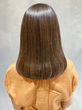 アルバム 渋谷パルコ(ALBUM) モカグレージュ_オリーブカラーセミウェットウェーブ_ba304323