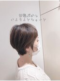 白髪ぼかしハイライトショート