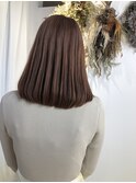 ハイライトカラーミルクティーベージュケアブリーチダブルカラー