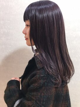 フロート 小阪店(float) ラベンダーカラー_クールショート　ピンクグレージュ　ボブルフ