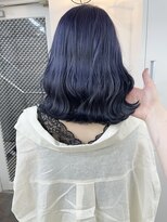 イコ 表参道原宿(ico)&nbsp;ネイビーブルー ダブルカラー ケアブリーチ