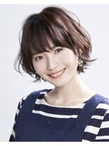 タヤ 町田店(TAYA)&nbsp;ミディアム外ハネフェイスフレーミングブラウン