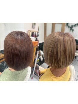 白髪染めでもお洒落を楽しく！明るめの色味/透明感のあるカラー/白髪を活かしたハイライトまで幅広くご提案