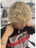 ブリーチパーマ メンズパーマ ウルフ