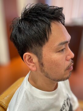 スカイ 亀戸店 (sky) ハイライト/マッシュパーマ/アッシュブラック<理容室>[亀戸]