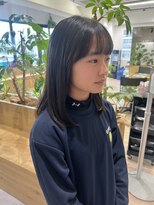 オーシャン(Ocean) 【OceanHair&Life田中愛梨】中高生切りっぱなしロング☆