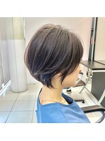 トニーアンドガイ 青山店(TONI & GUY)&nbsp;大人丸みショート　グレーベージュシアカラーショートヘア