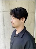 ショートセンターパート/メンズショートカット/ハンサムショート