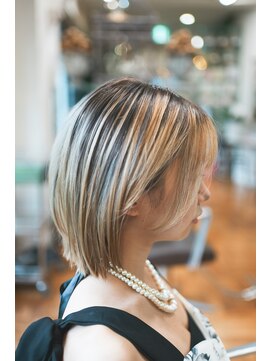 オブヘアーギンザ(Of HAIR GINZA) ルーツカラー×ブロンドベージュ