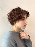 ハンサムショートパーマプードルパーマショート