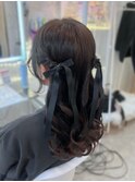 推し活 イベント 量産型 ハーフツイン×リボンアクセサリー