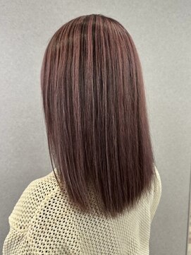 ヘアーザラブズラフズ オーガニカ 北九州(HAIR THE LOVES LAUGHS ORGANICA) ピンクブラウン/ダブルカラー