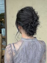 ピケ(pique)&nbsp;お呼ばれヘアセットアップ♪/暗髪/結婚式/20代/30代/40代
