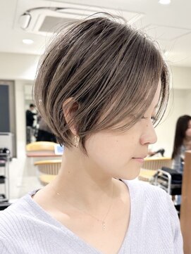 ジルブラン(JIL BLAN) ハイライトバレイヤージュダブルカラーショートカット30代40代