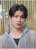 小久保styleフェザーパーマフェザーショートグレーエンドカラー