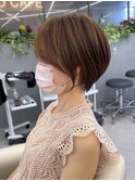 20代30代40代50代斜めバンググレージュカラーシルキーベージュ