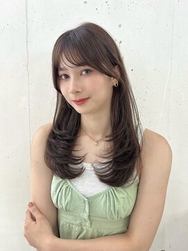 ヘアラウンジ ビーチ 青山 外苑前(hair lounge BEACH) オリーブベージュフェイスレイヤー