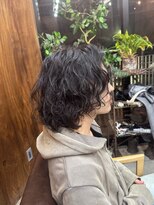 ロルド シェリ(Rold Cheri)&nbsp;【山本智文】外国人風グランジパーマメンズレイヤーボブ