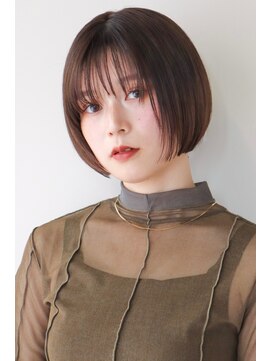 シスタ(SISTA) ミニボブ/ストレート大人ボブ/オレンジブラウン谷ひより/35