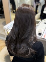 ロンド フィーユ(Lond fille)&nbsp;ブリーチなし/髪質改善/大人ガーリー/グレーブラウン/前髪/銀座