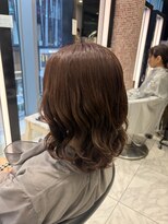 アピッシュ ギンザ(apish ginza)&nbsp;ミディアムくびれコテ巻き風パーマ