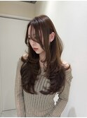 【韓国風レイヤーカット】抜け感×小顔バランスヘア/梅田