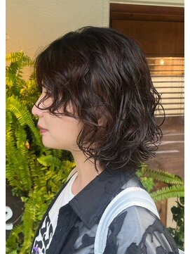 スクエアウーノ 博多(SQUARE＊UNO HAKATA) 巻かずに決まる、こなれパーマ