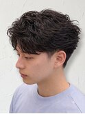 シャドウフェザーニュアンスルーズショートツーブロック刈り上げ