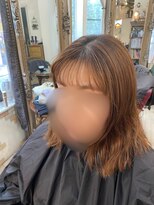 ソレイユ 新宿御苑前 (SOLEIL)&nbsp;前髪の浮き癖にダウンパーマと立体感ローライト