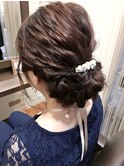 およばれヘアアレンジ