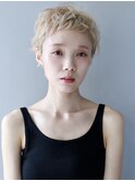 本八幡×ケアブリーチ×ベリーショートなマッシュウルフ