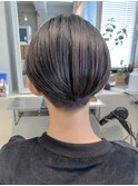 ベリーショート、ハンサムショート、黒髪、簡単スタイリング