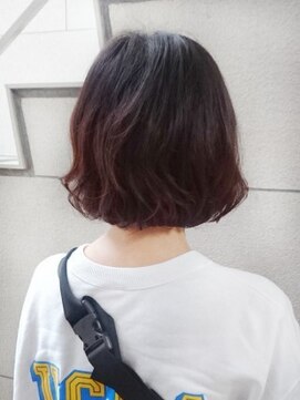 ザコーストバイネオリーブ 辻堂店(The coast by neolive) 【The coast by Neolive】レッドグラデーションボブ
