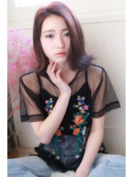 ディ シェーレ 磯子本店(die schere) ラベンダーアッシュ×外ハネボブ