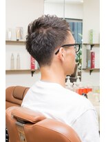 ヘアージャンティ(HAIR GENTIL)&nbsp;メンズ ベリーショート 【 アップバング × ツーブロック 】