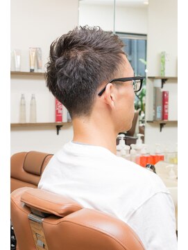 ヘアージャンティ(HAIR GENTIL) メンズ ベリーショート 【 アップバング × ツーブロック 】