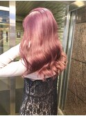 外国人風韓国風ハイトーンカラー チェリーピンク ヨシンモリM322